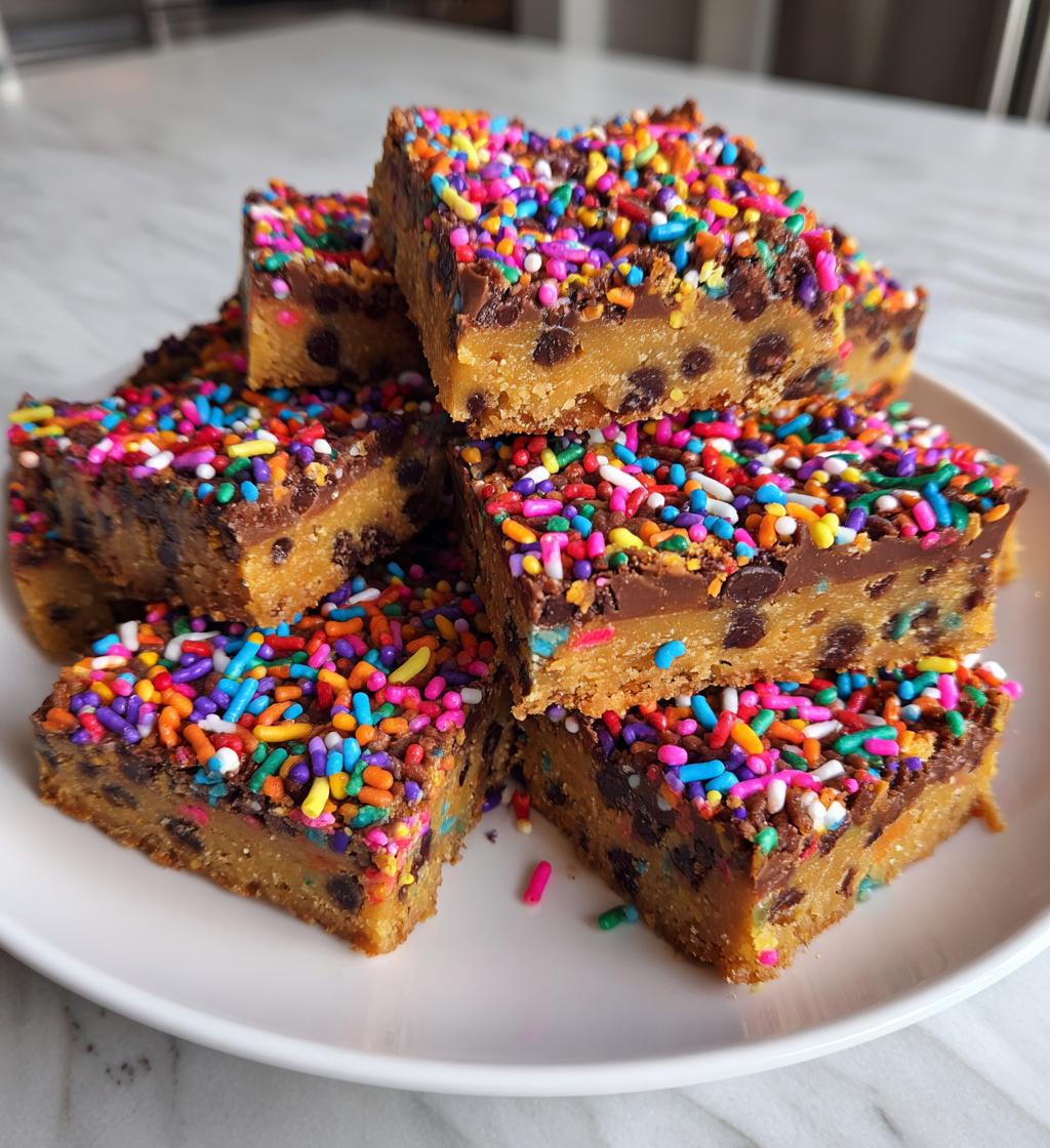 peanut butter confetti squares