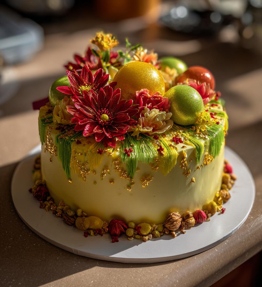 persian new year cake decoration