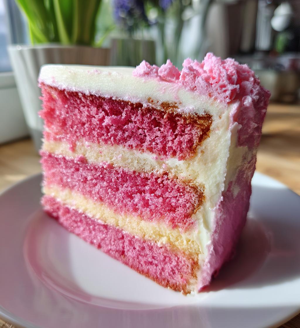 pink christmas cake