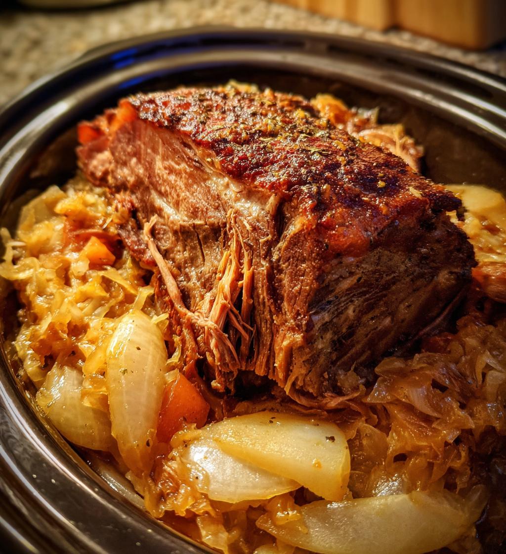 pork and sauerkraut crockpot