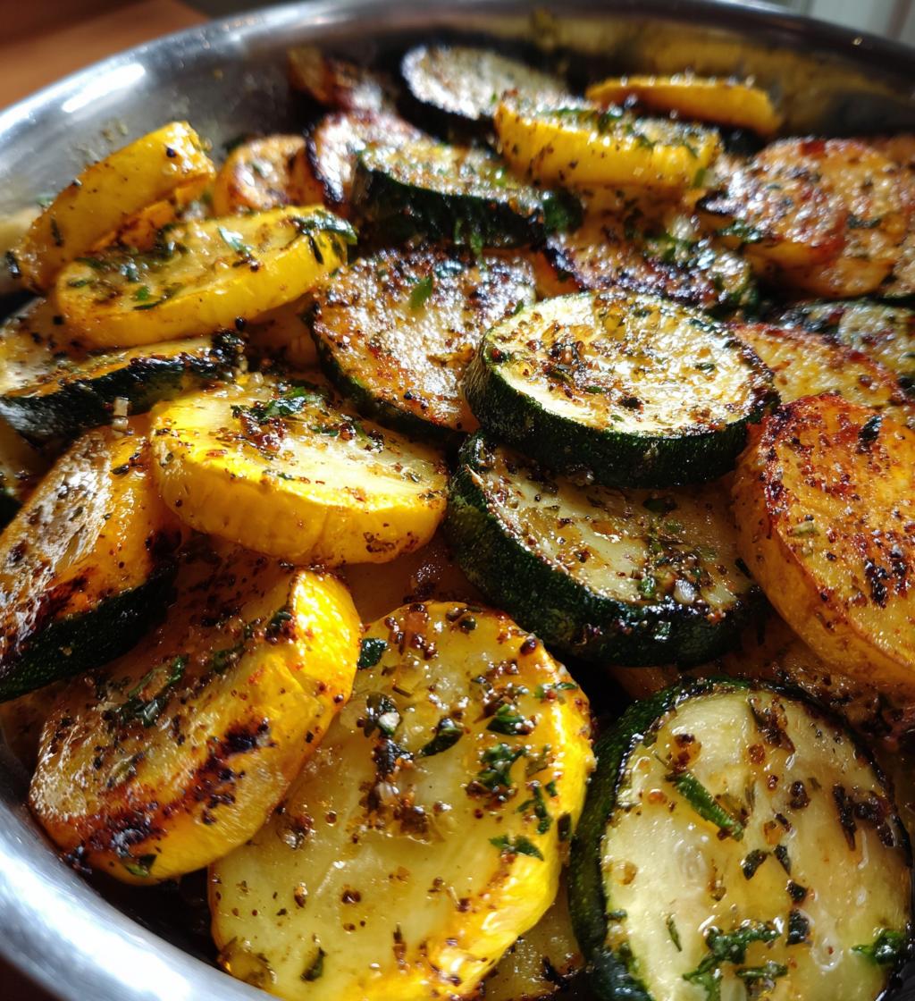 roasted zucchini and squash