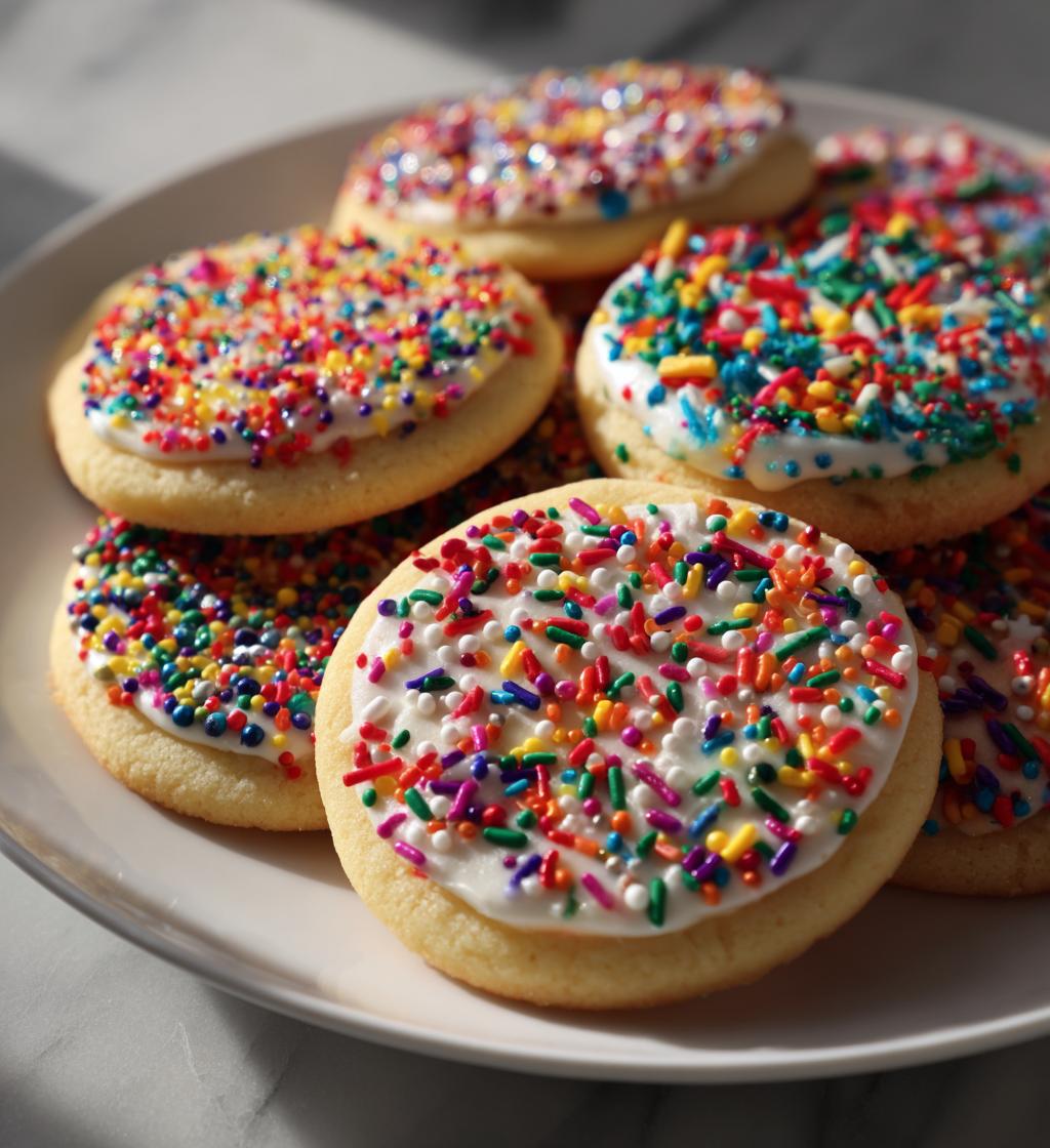 round christmas cookies decorated