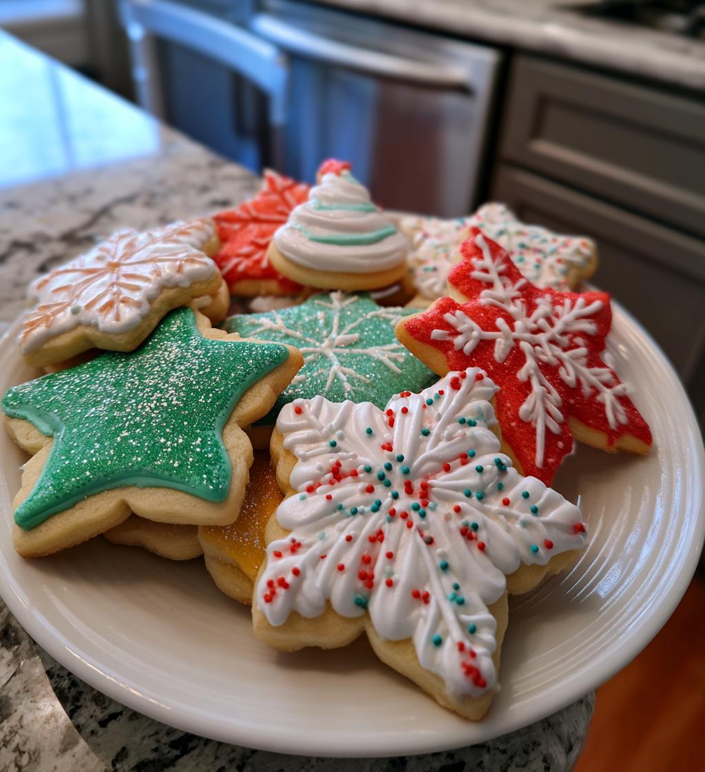 royal icing christmas cookies