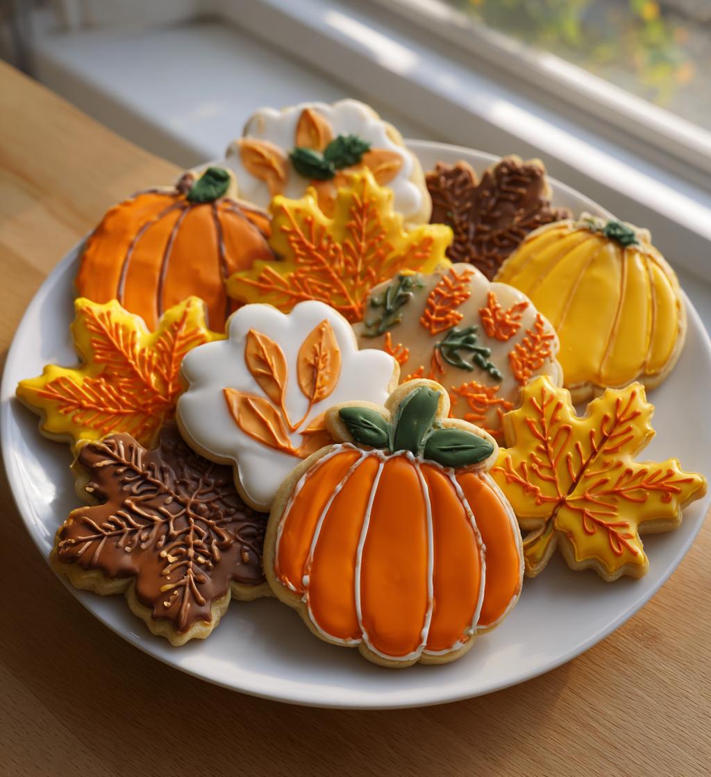 thanksgiving sugar cookies decorated