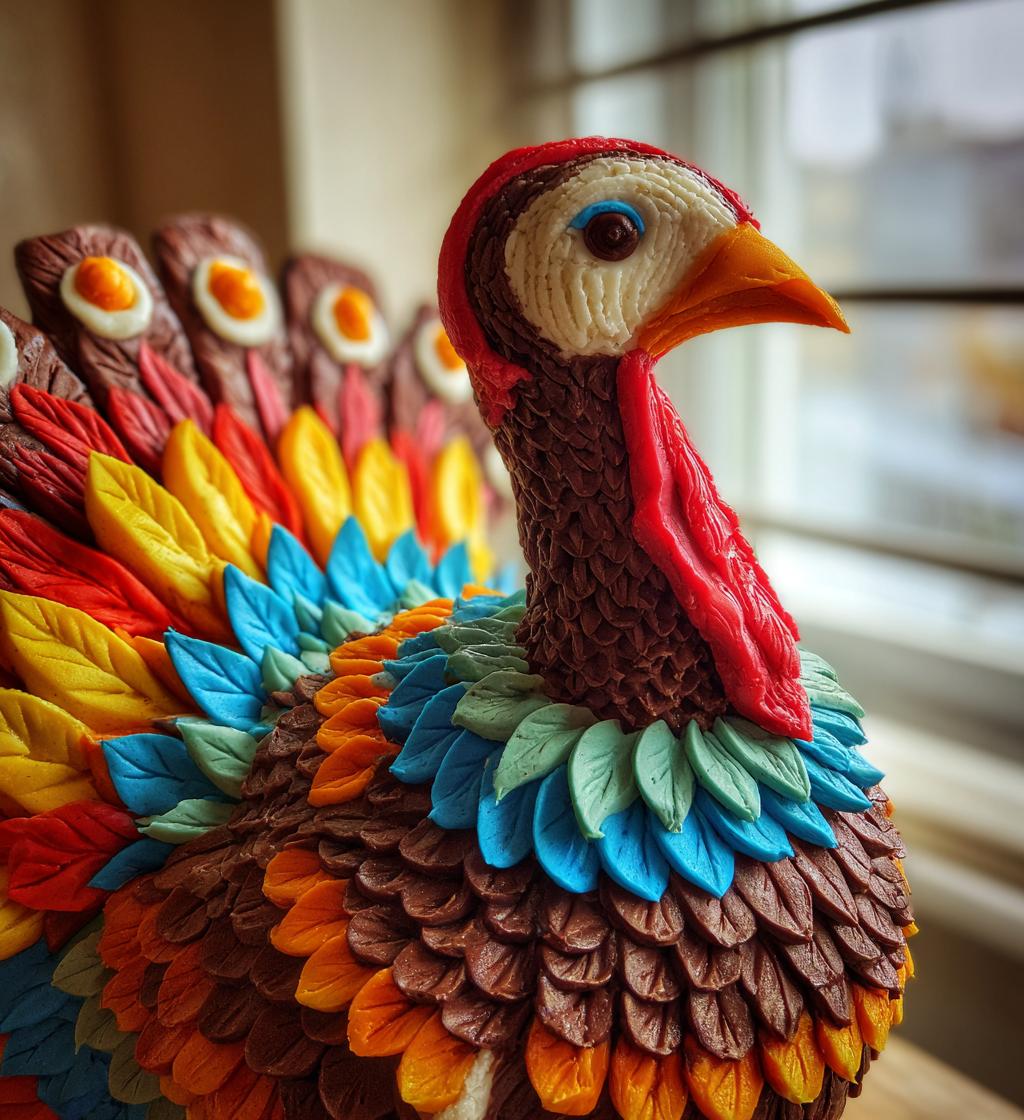 thanksgiving turkey cake