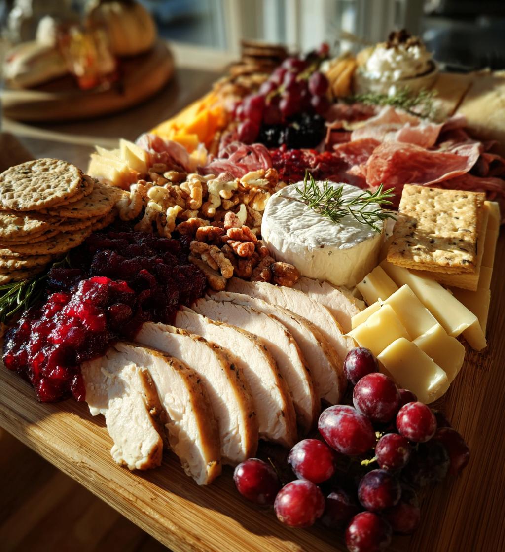 thanksgiving turkey charcuterie board