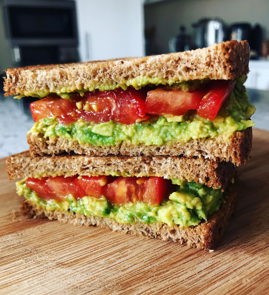 tomato avocado sandwich
