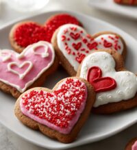 valentine cookies decorated