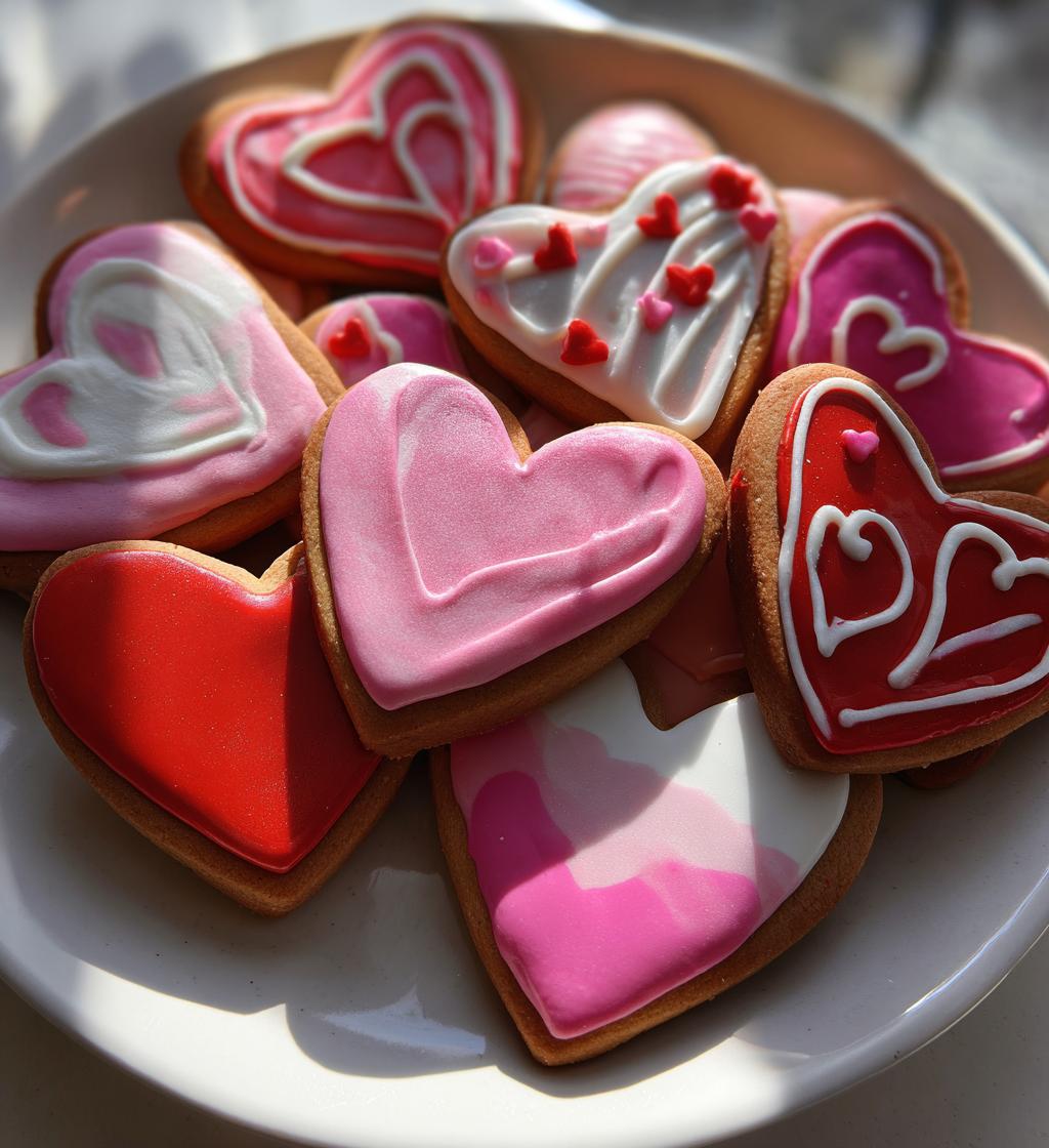 valentine’s day cookies decorated