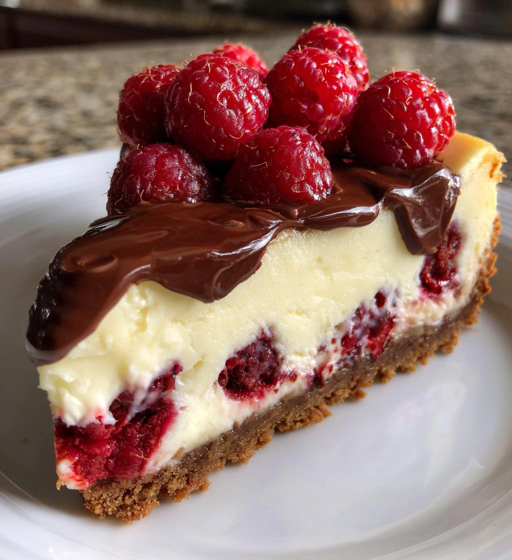 white chocolate raspberry cheesecake