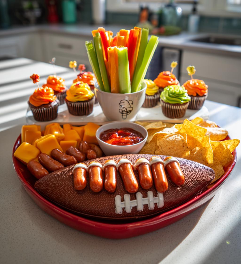 1st birthday football theme food