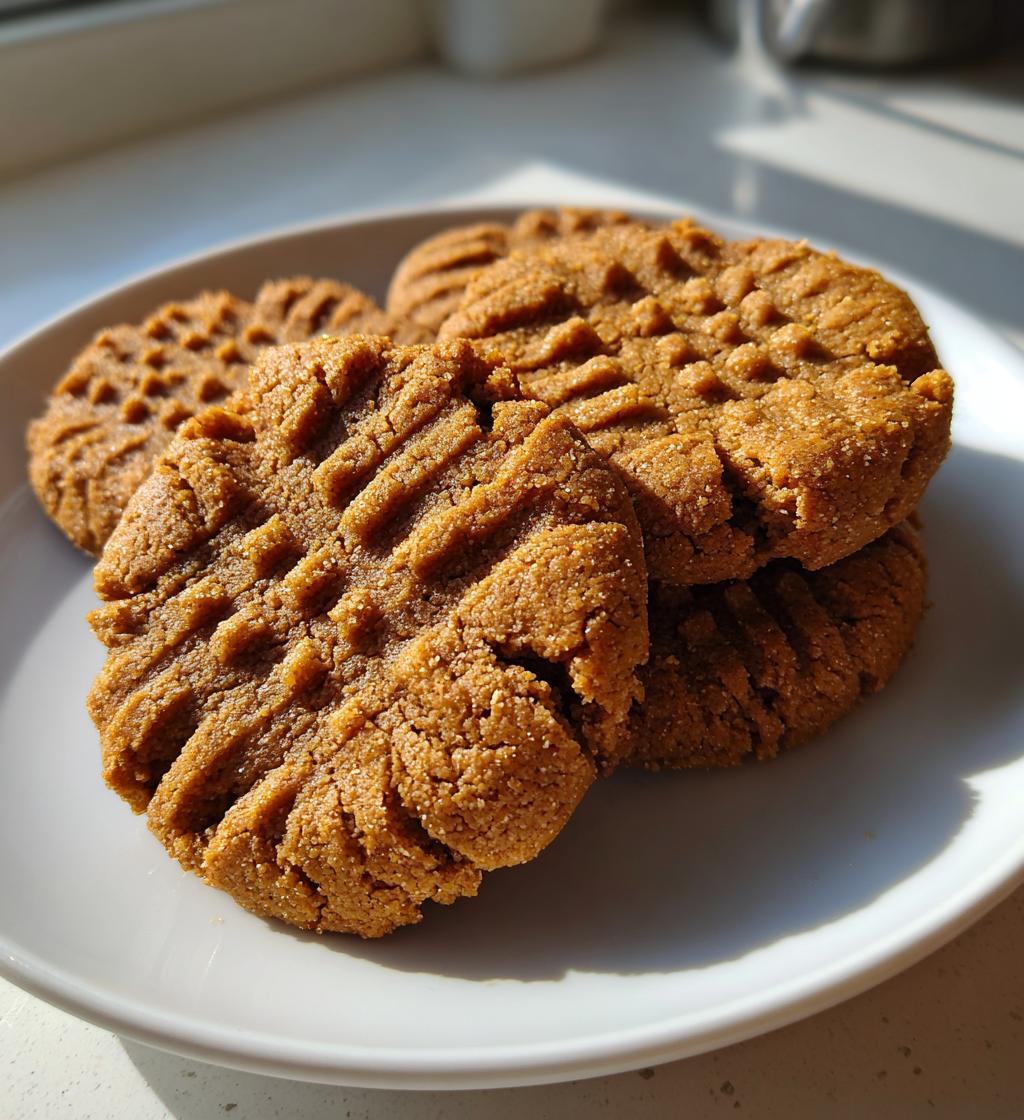 3 ingredient peanut butter cookies