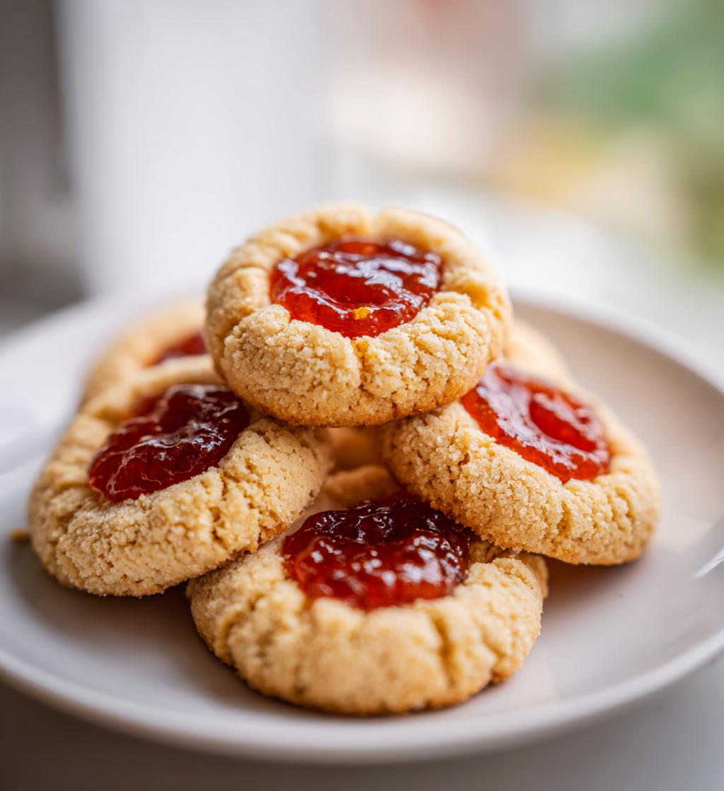 5 ingredient thumbprint cookies