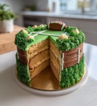 american football theme cake