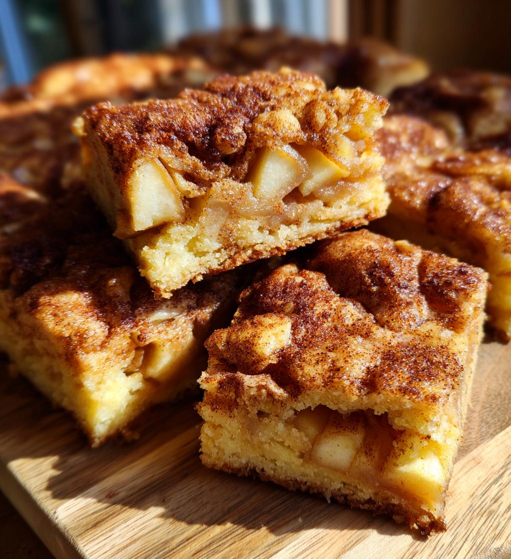 apple pie snickerdoodle cookie bars