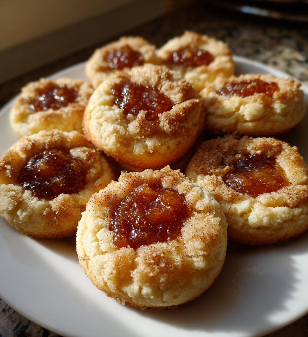 apple pie thumbprint cookies