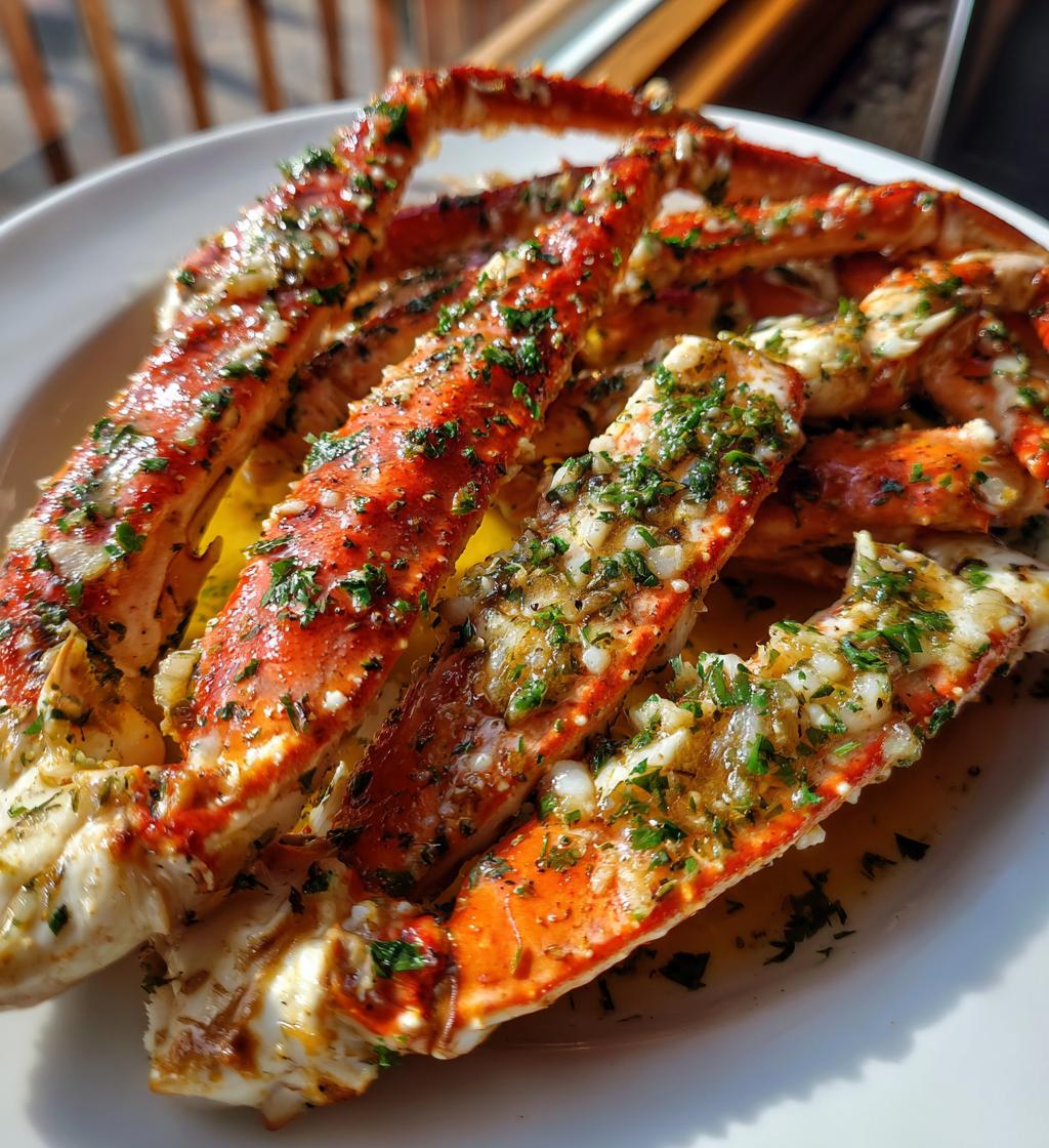 baked crab legs in garlic butter sauce