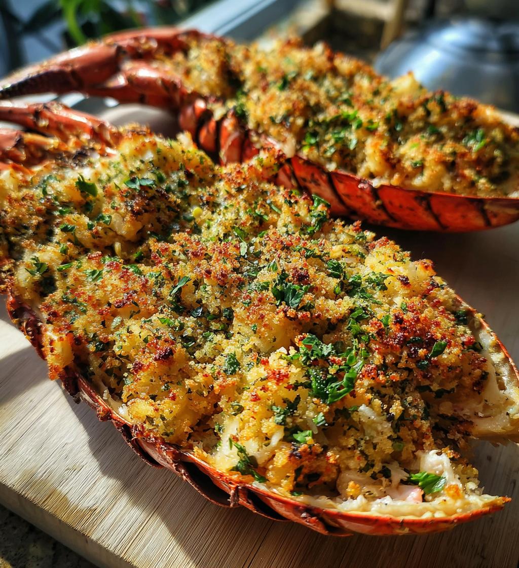 baked stuffed lobster