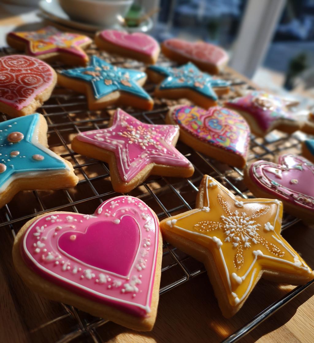 birthday royal icing cookies