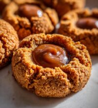 biscoff thumbprint cookies