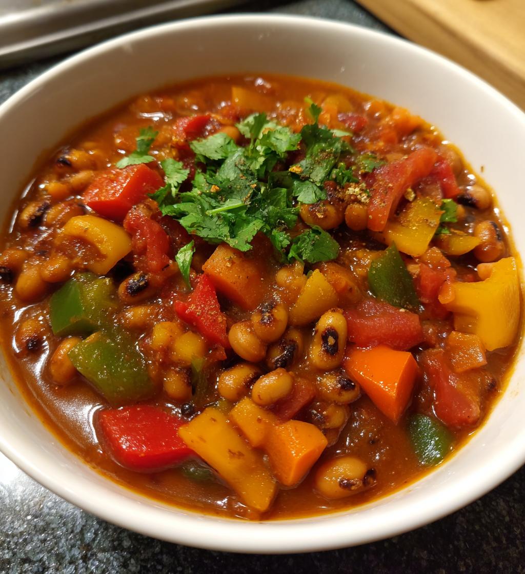 black eyed pea chili crock pot