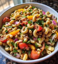 black eyed pea pasta salad
