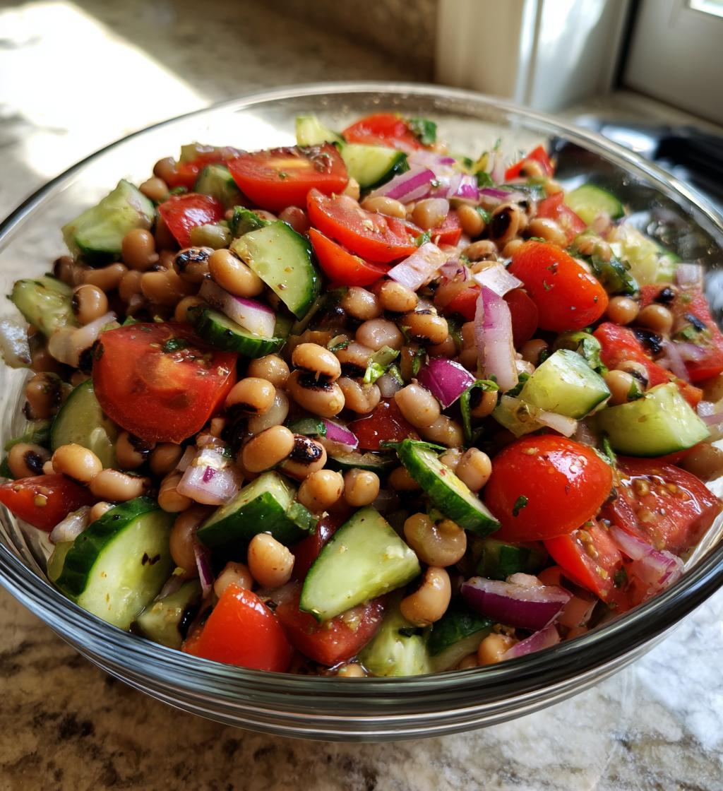 black eyed pea salad with italian dressing