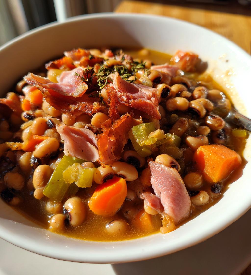 black eyed peas and ham