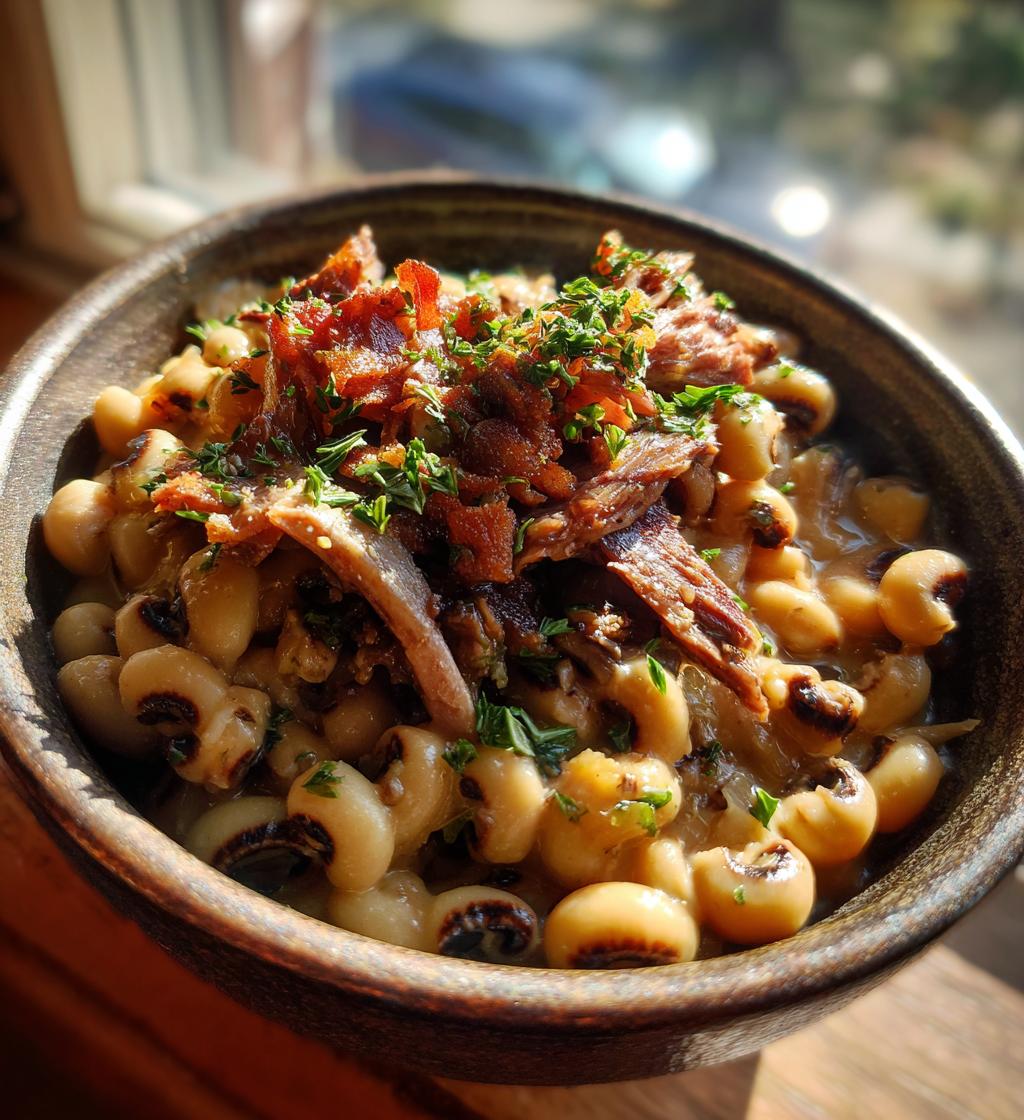 black eyed peas and neck bones