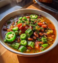 black eyed peas and okra soup