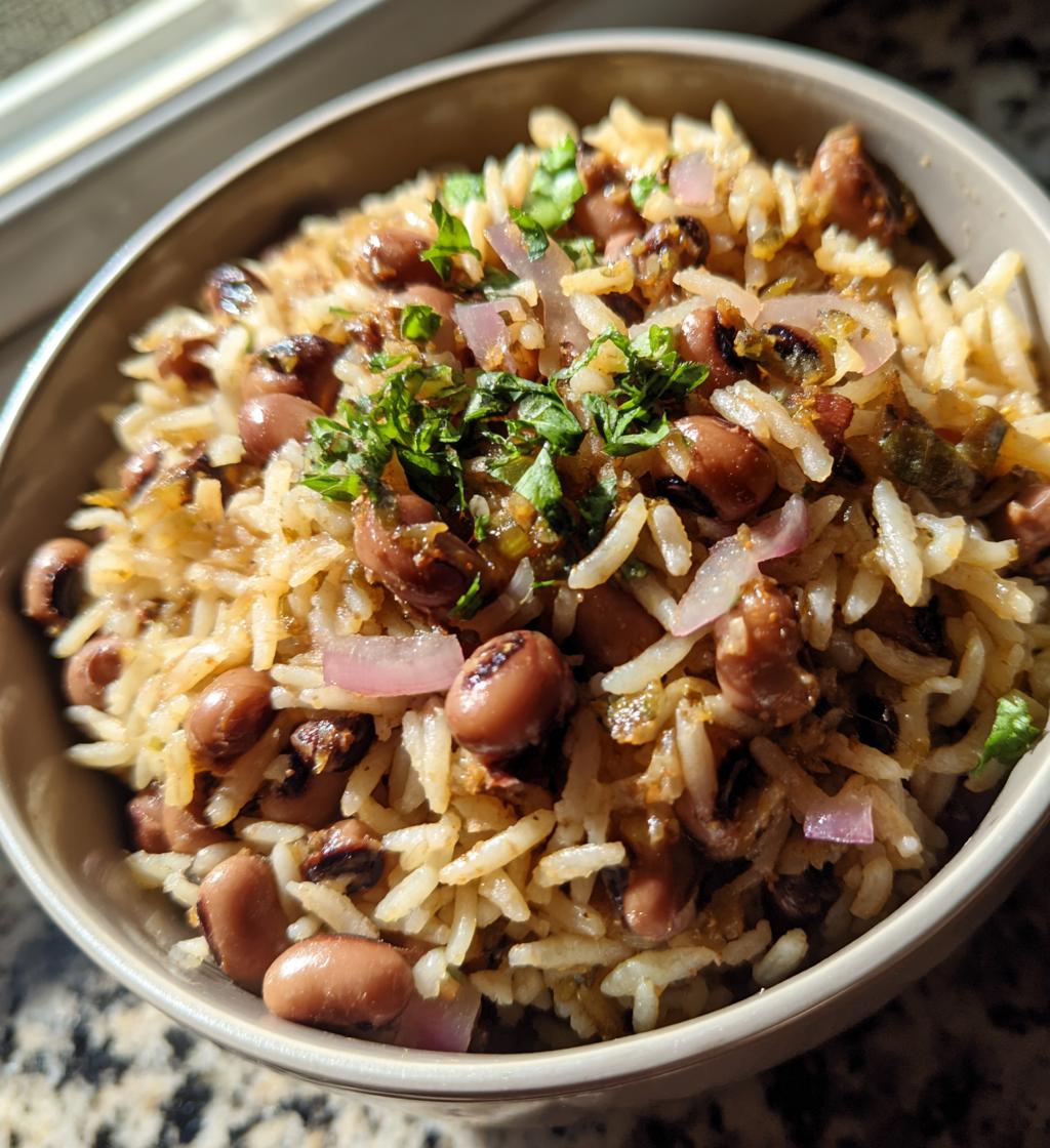 black eyed peas and rice