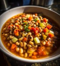 black eyed peas chicken soup