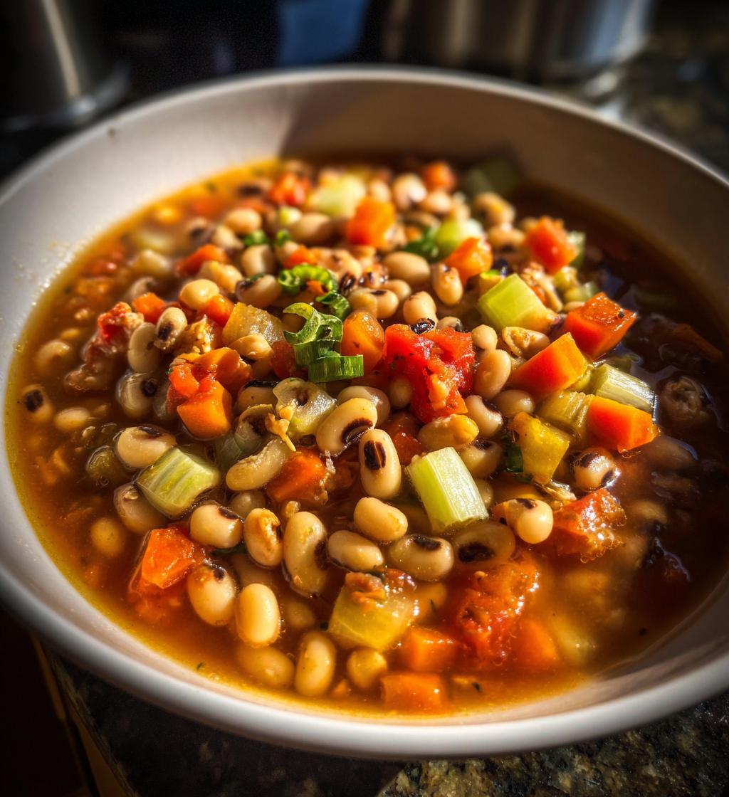 black eyed peas chicken soup