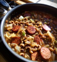 black eyed peas sausage