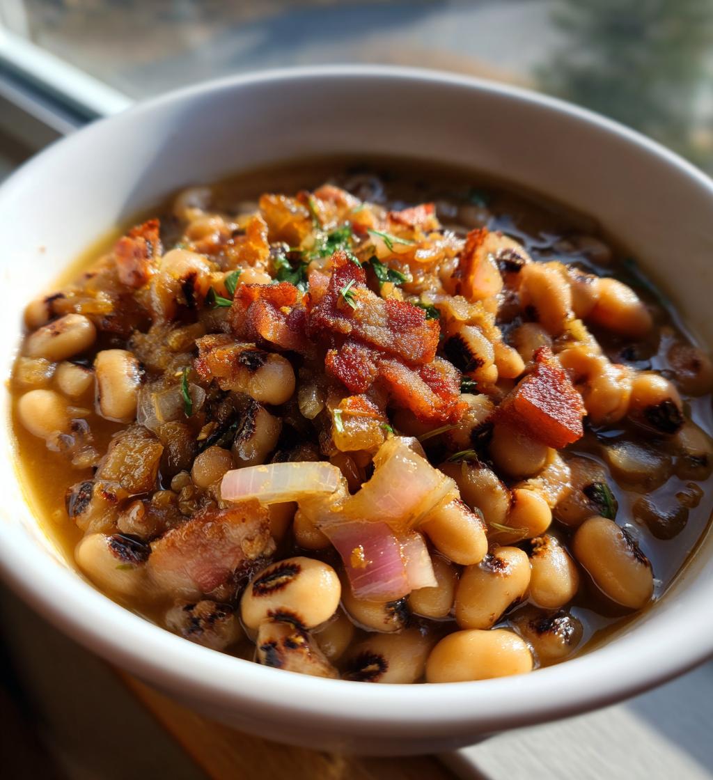 black eyed peas with salt pork