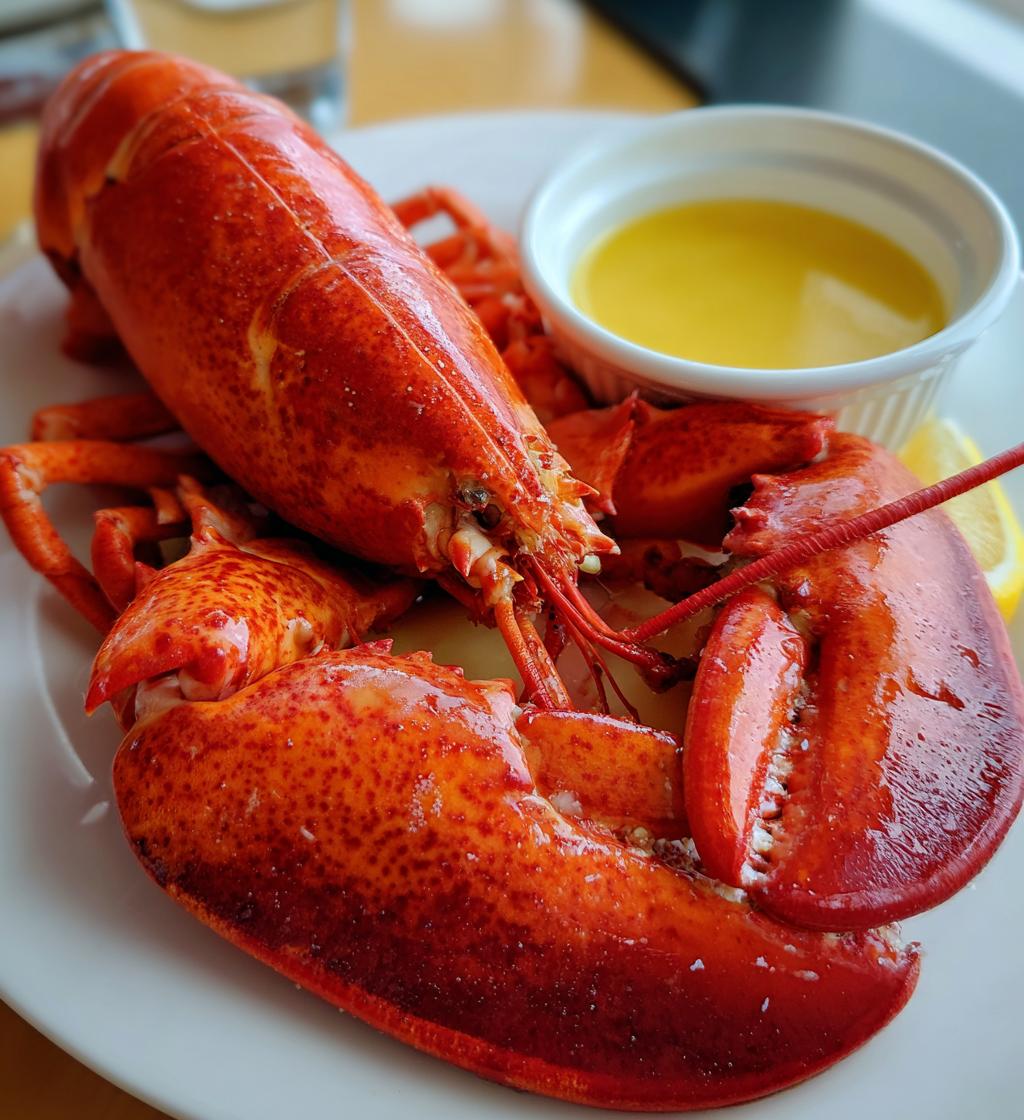 boiled lobster