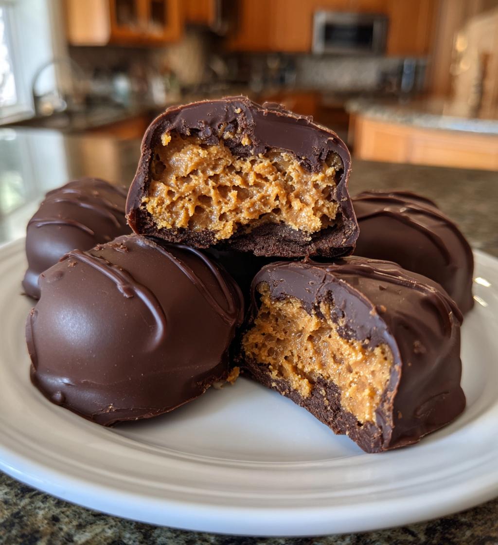buckeyes with crunchy peanut butter