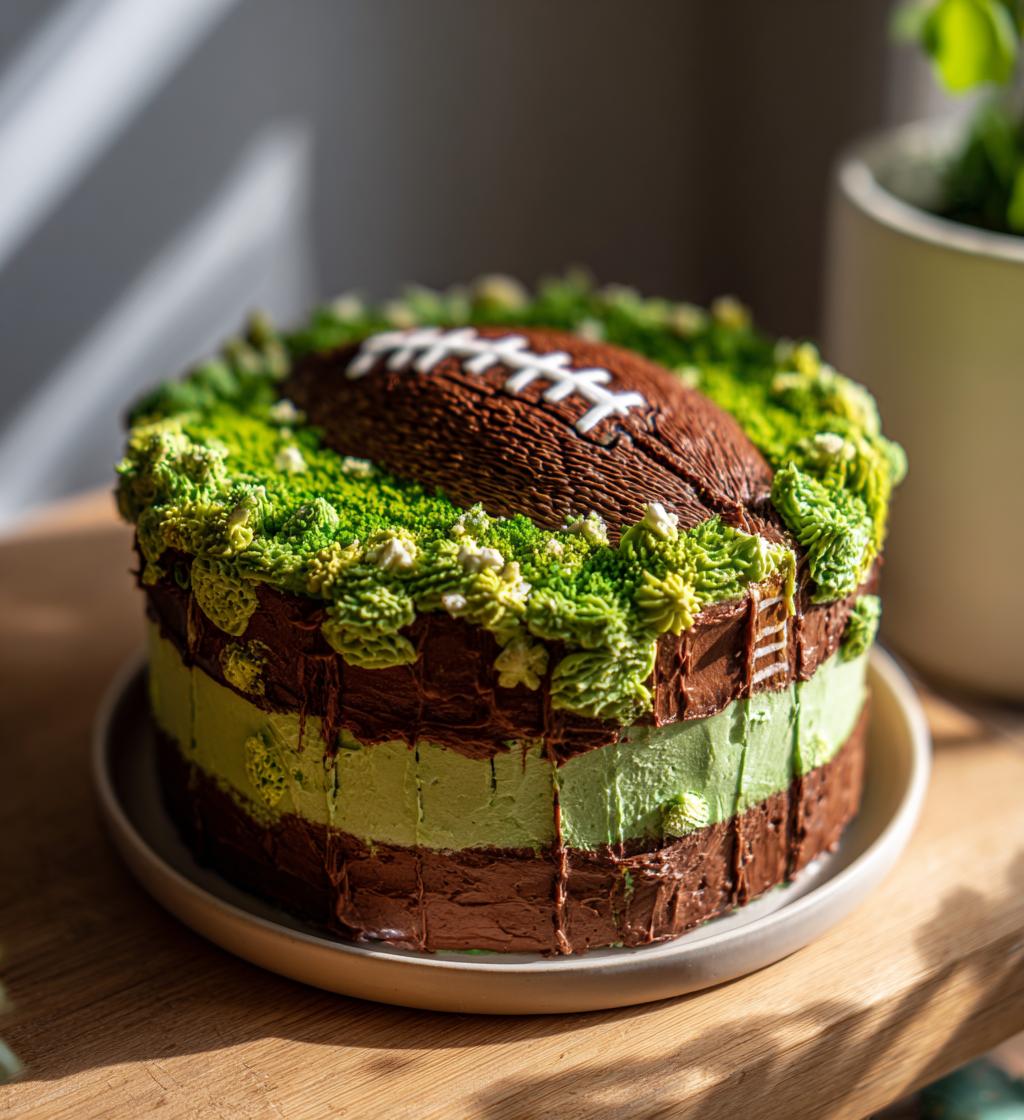 buttercream football cake
