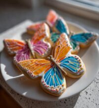 butterfly royal icing cookies