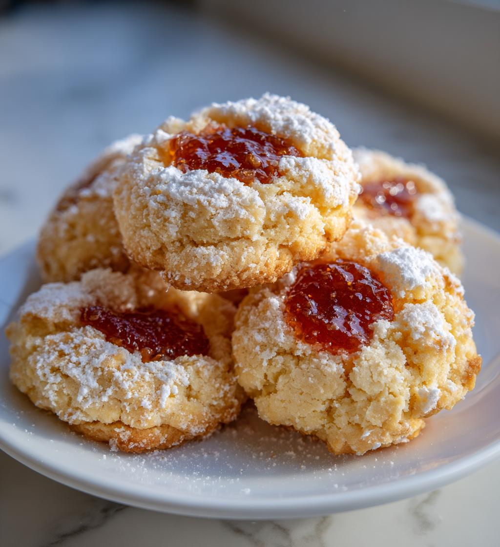 cake mix thumbprint cookies