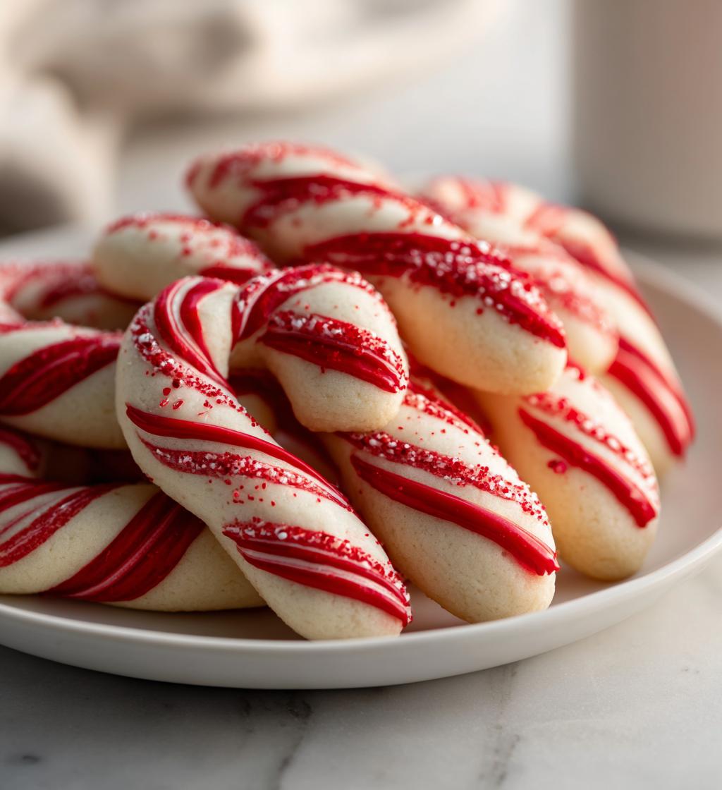 candy cane cookies royal icing