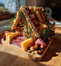 charcuterie gingerbread house