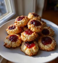 cheesy thumbprint cookies