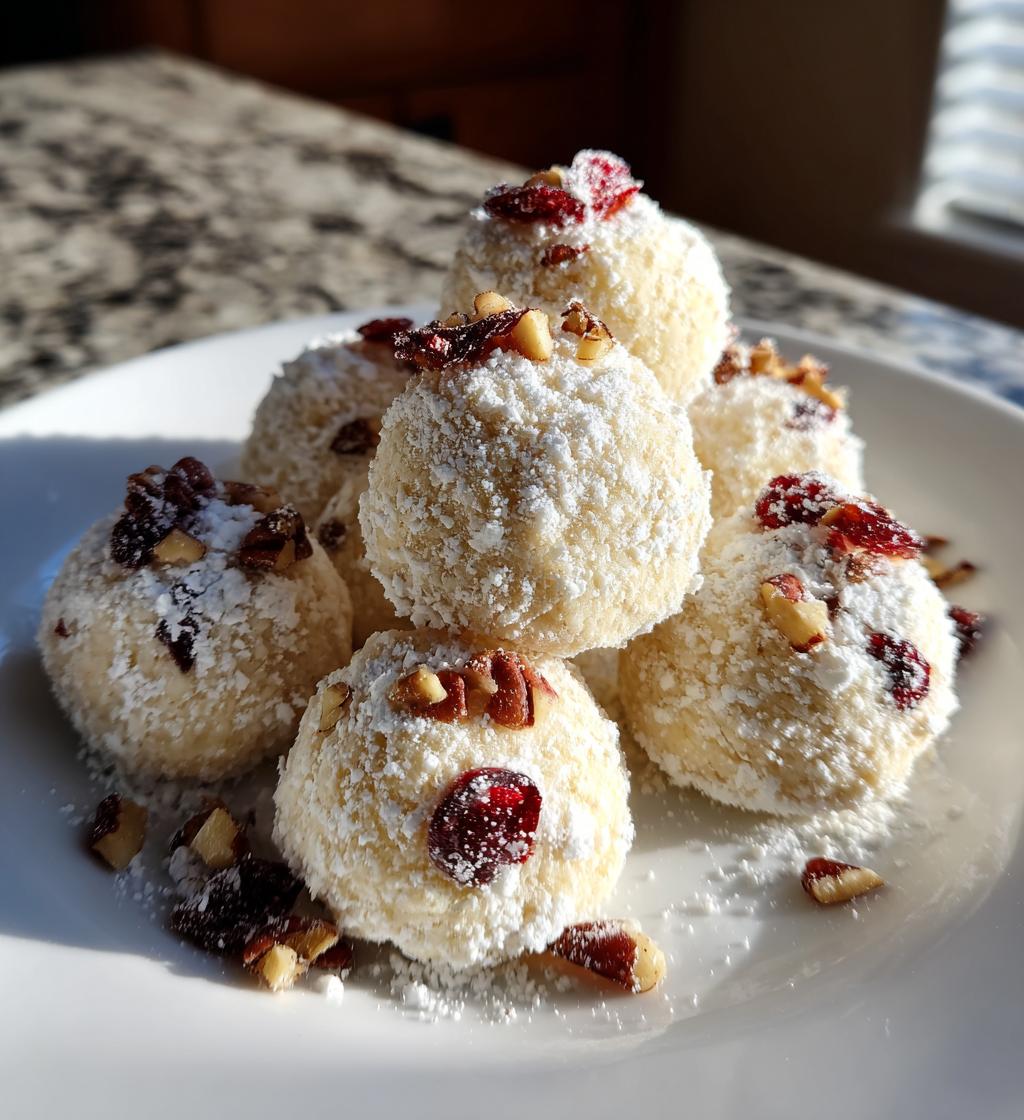 cherry snowball cookies