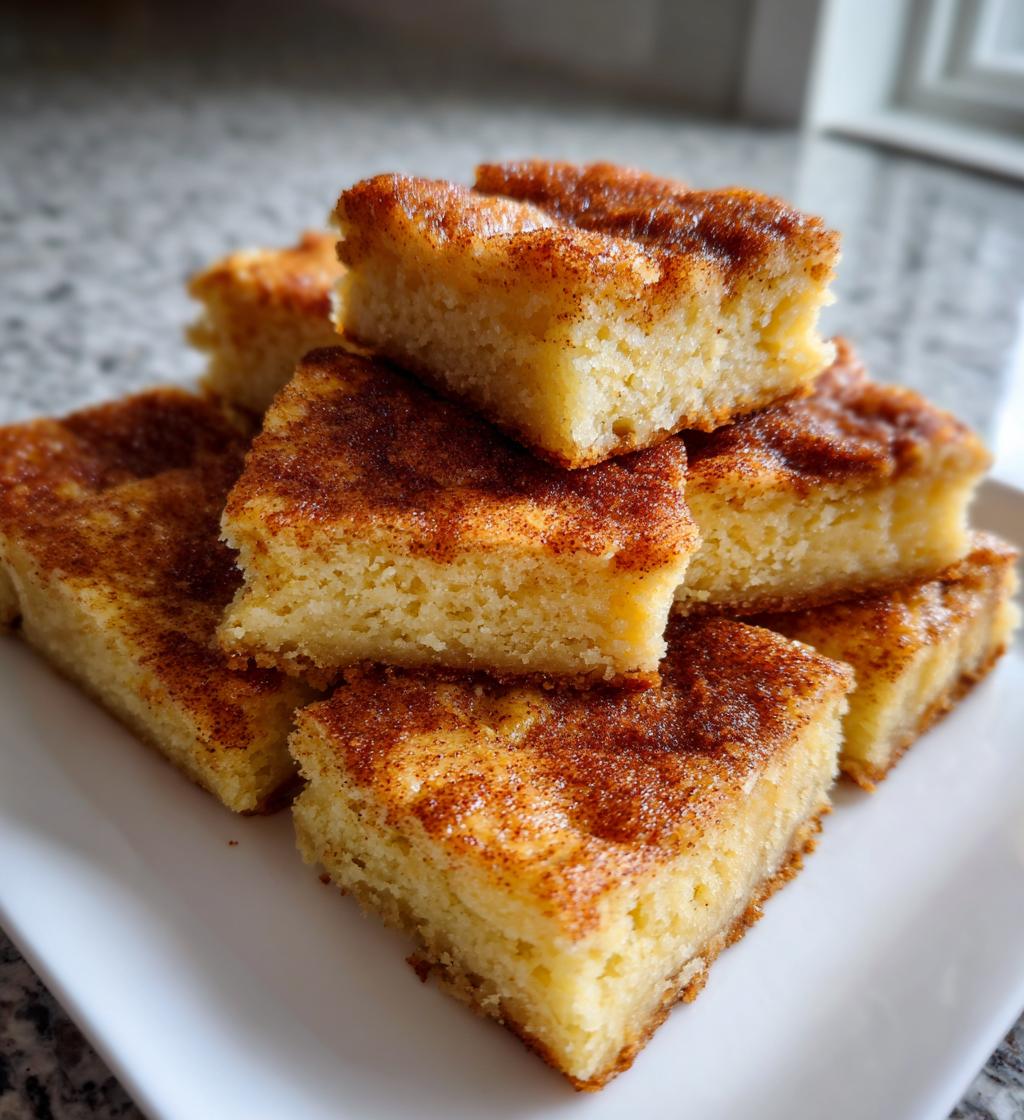 chewy snickerdoodle bars