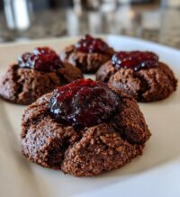choc thumbprint cookies