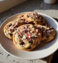 chocolate chip peppermint cookies
