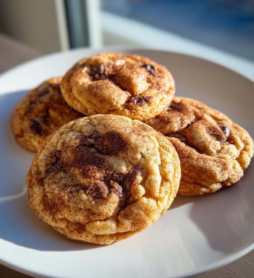 chocolate chip snickerdoodle cookies