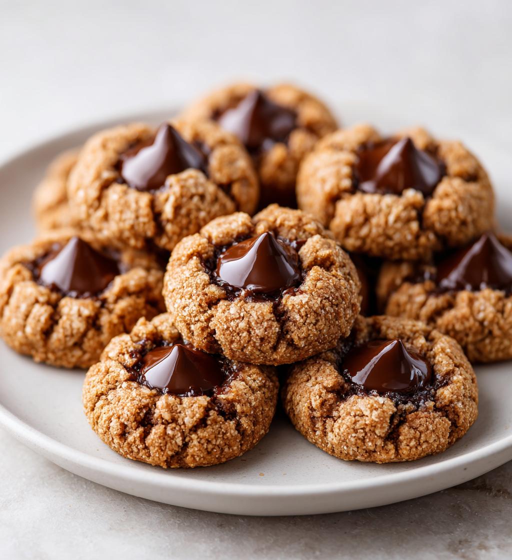 chocolate chip thumbprint cookies
