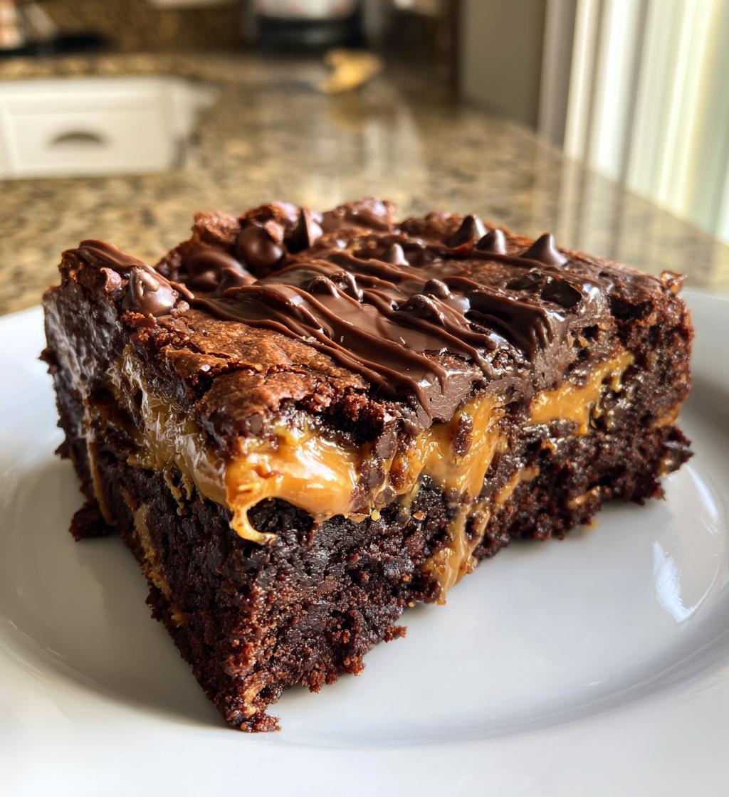 chocolate peanut butter brownies